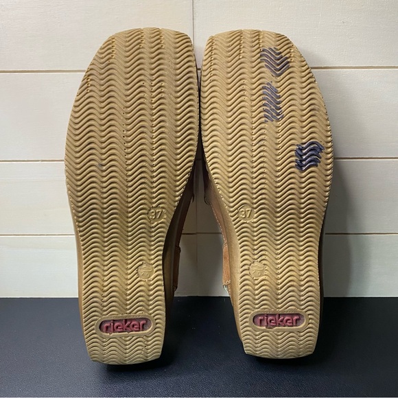 Rieker Tan Cut-Out Flats Size 6.5-7 - Picture 9 of 12